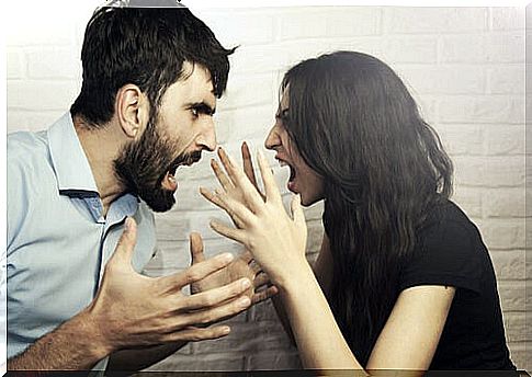 Couple arguing as an example of difficult conversations