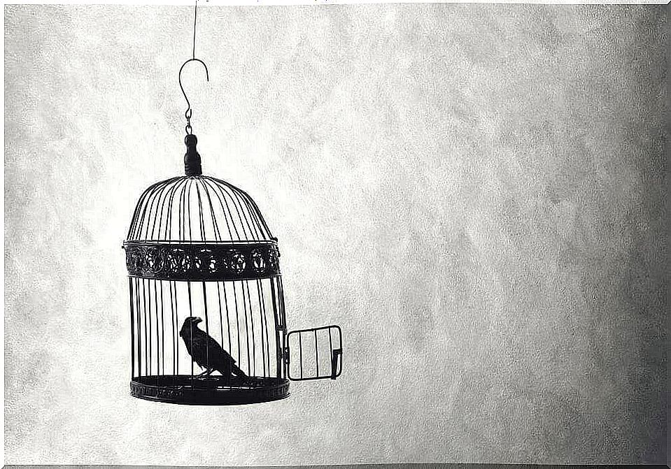 A bird born in a cage thinks that flying is a disease