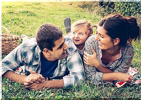 Parents with their foster child