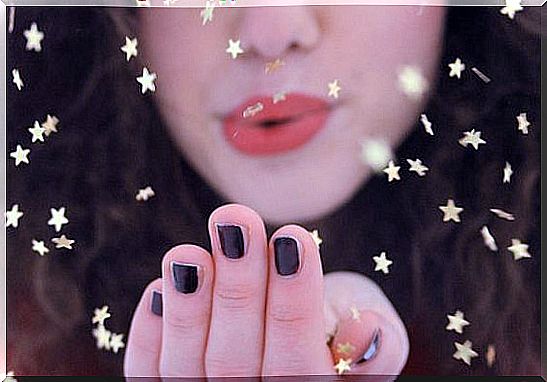 girl blowing stars celebrating being good with yourself