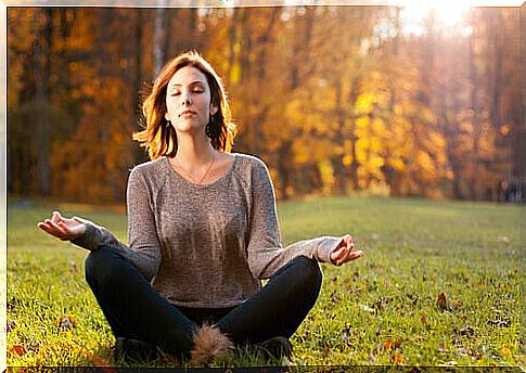 Woman doing meditation