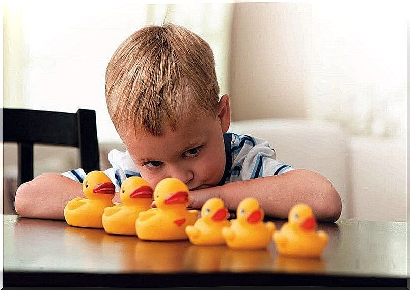 autistic boy with ducks