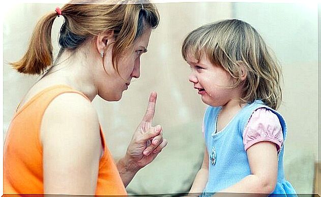 Mother speaking badly to her daughter