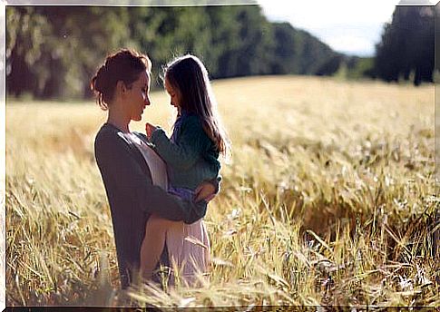 Mother talking to her daughter with low self esteem